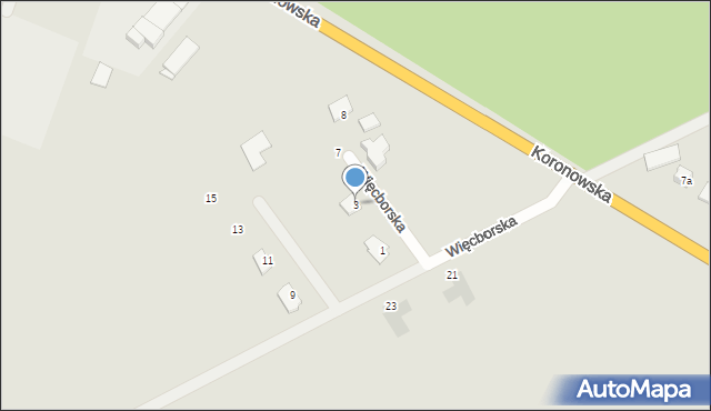 Sępólno Krajeńskie, Więcborska, 3, mapa Sępólno Krajeńskie