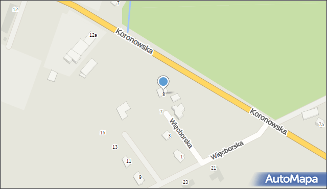 Sępólno Krajeńskie, Więcborska, 8, mapa Sępólno Krajeńskie