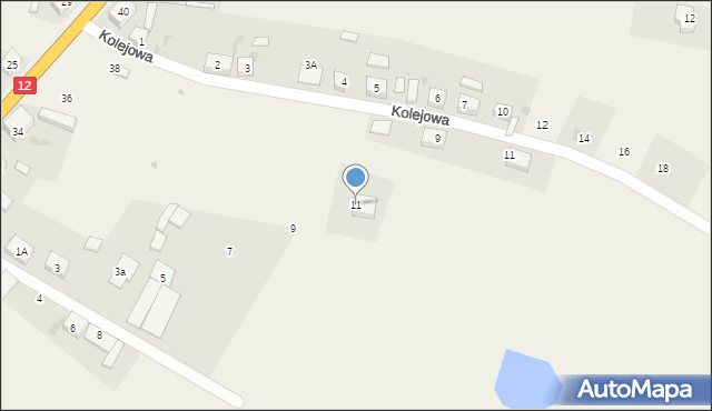 Serby, Wiosenna, 11, mapa Serby