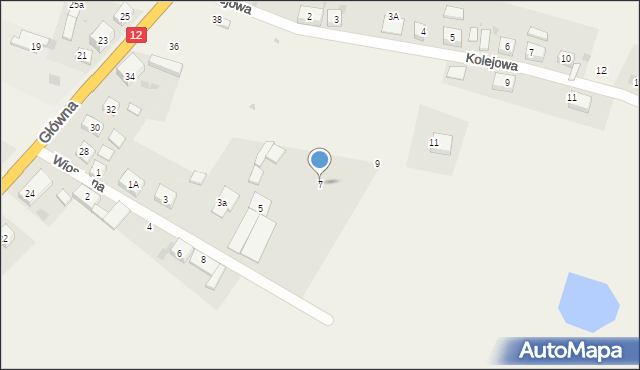 Serby, Wiosenna, 7, mapa Serby