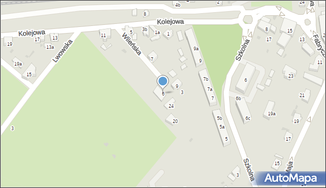 Siechnice, Wileńska, 6, mapa Siechnice