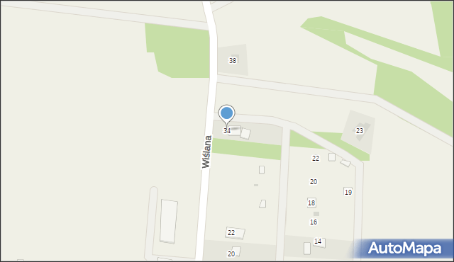 Sieciechów, Wiślana, 34, mapa Sieciechów