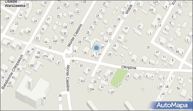 Siedlce, Widok, 28, mapa Siedlce