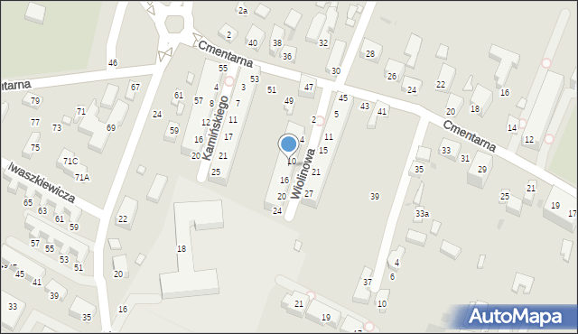 Siedlce, Wiolinowa, 12, mapa Siedlce