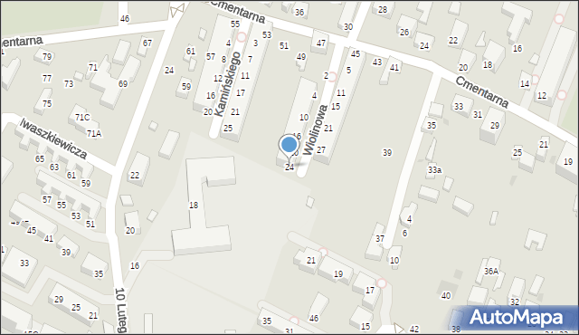 Siedlce, Wiolinowa, 24, mapa Siedlce