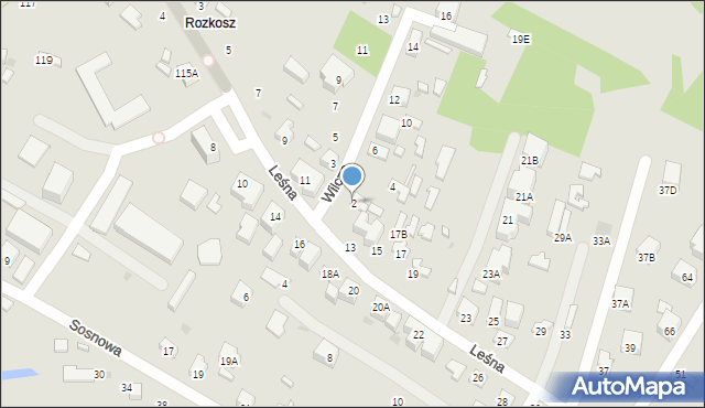 Siedlce, Wilcza, 2, mapa Siedlce
