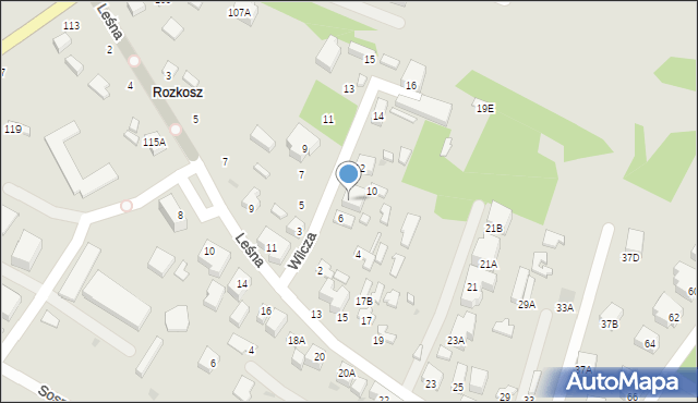 Siedlce, Wilcza, 8, mapa Siedlce