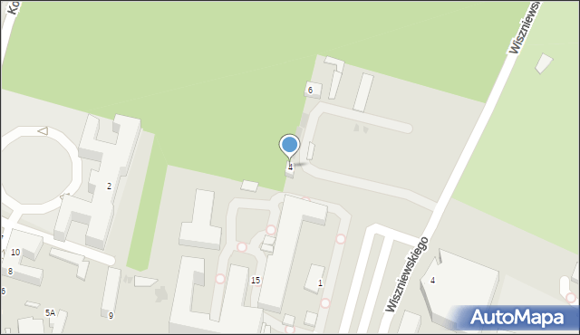 Siedlce, Wiszniewskiego Eugeniusza, 5, mapa Siedlce