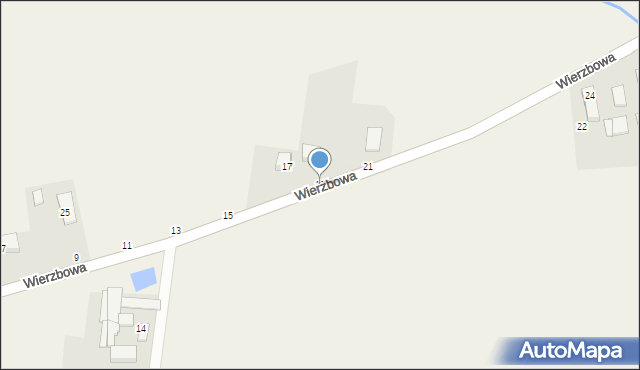 Siedlec, Wierzbowa, 19, mapa Siedlec