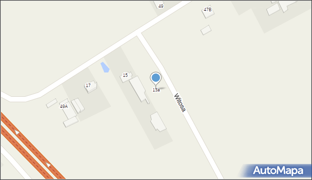 Siedlin, Witosa Wincentego, 13a, mapa Siedlin