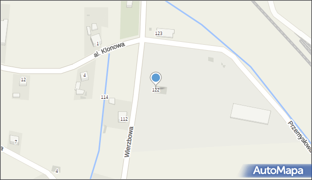 Siedliska, Wierzbowa, 4, mapa Siedliska
