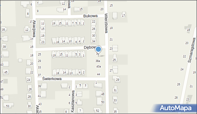 Siekierki Wielkie, Wierzbowa, 38, mapa Siekierki Wielkie