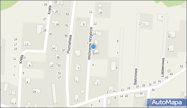 Siemianice, Wichrowe Wzgórze, 6, mapa Siemianice