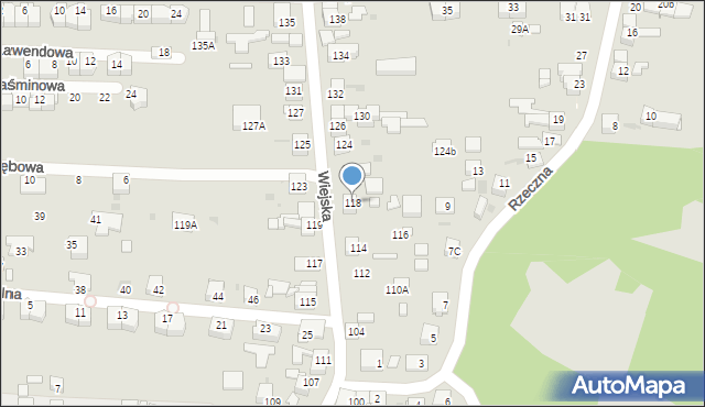 Siemianowice Śląskie, Wiejska, 118, mapa Siemianowice Śląskie