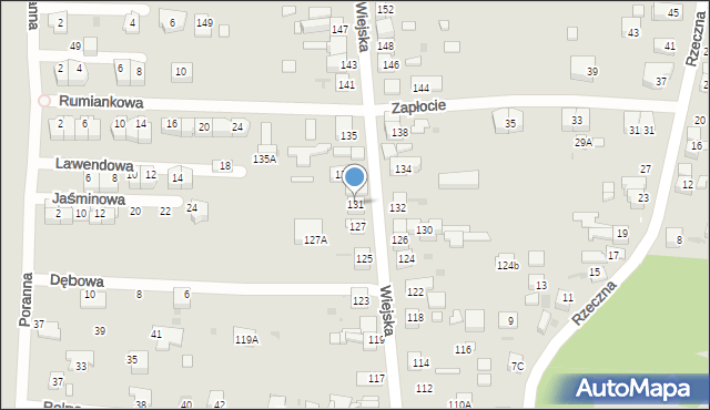 Siemianowice Śląskie, Wiejska, 131, mapa Siemianowice Śląskie