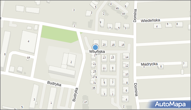 Siemianowice Śląskie, Wileńska, 17, mapa Siemianowice Śląskie