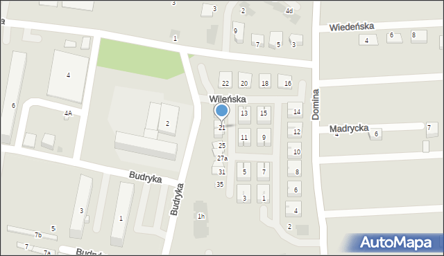 Siemianowice Śląskie, Wileńska, 21, mapa Siemianowice Śląskie