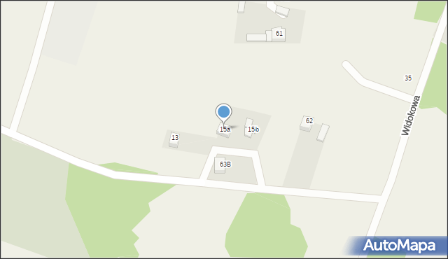 Siemonia, Widokowa, 15a, mapa Siemonia