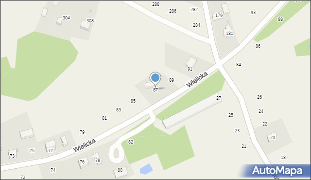 Siepraw, Wielicka, 87, mapa Siepraw