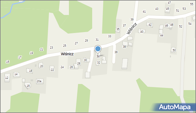 Siepraw, Wiśnicz, 34, mapa Siepraw