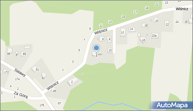 Siepraw, Wiśnicz, 4, mapa Siepraw