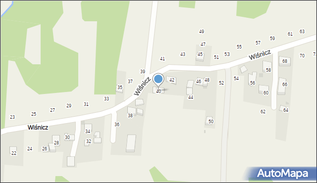 Siepraw, Wiśnicz, 40, mapa Siepraw