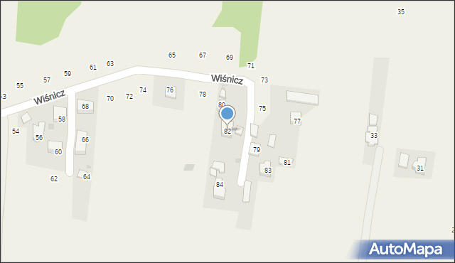 Siepraw, Wiśnicz, 82, mapa Siepraw