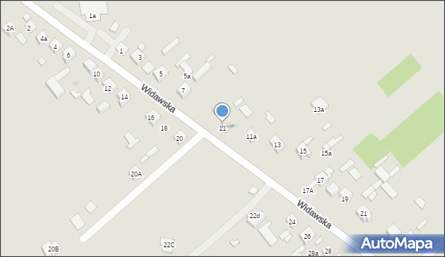 Sieradz, Widawska, 11, mapa Sieradz