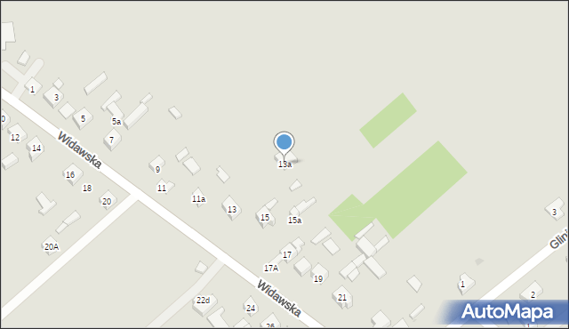 Sieradz, Widawska, 13a, mapa Sieradz