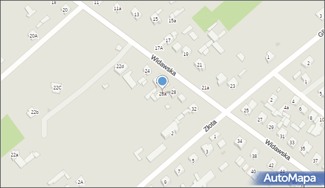 Sieradz, Widawska, 28a, mapa Sieradz