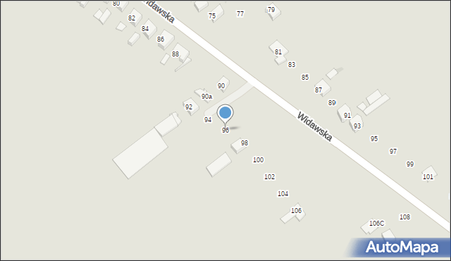 Sieradz, Widawska, 96, mapa Sieradz