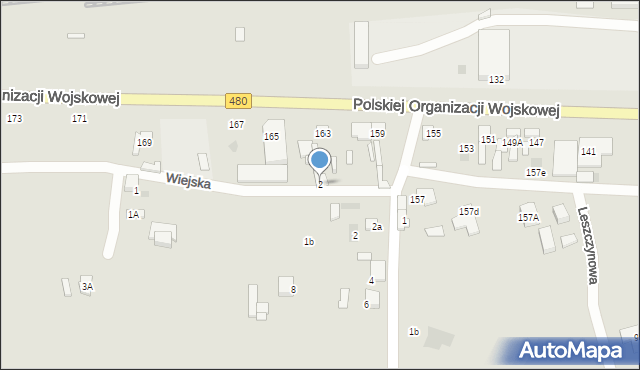 Sieradz, Wiejska, 2, mapa Sieradz