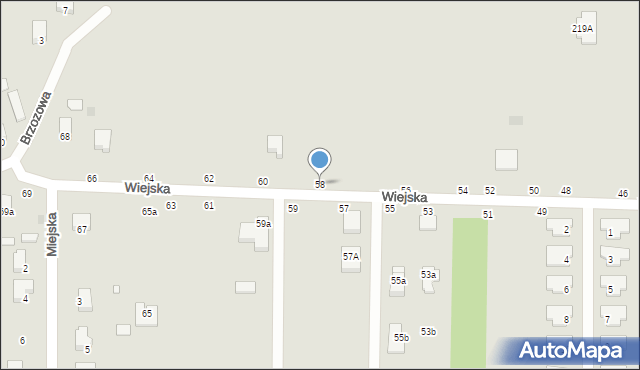 Sieradz, Wiejska, 58, mapa Sieradz