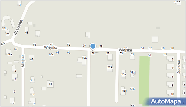 Sieradz, Wiejska, 59, mapa Sieradz