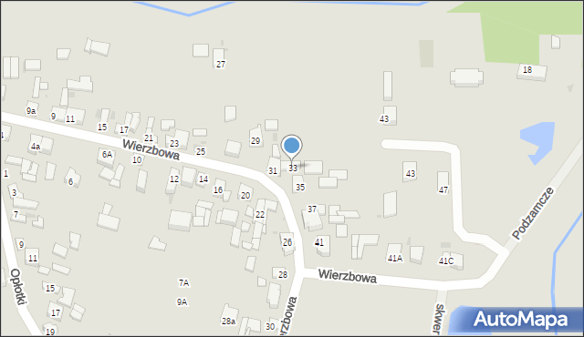 Sieradz, Wierzbowa, 33, mapa Sieradz