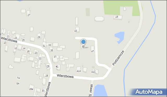 Sieradz, Wierzbowa, 41B, mapa Sieradz