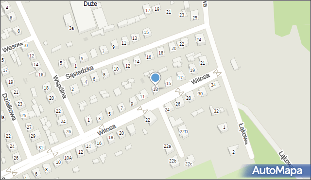 Sieradz, Witosa Wincentego, 13, mapa Sieradz
