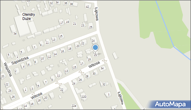 Sieradz, Witosa Wincentego, 21, mapa Sieradz