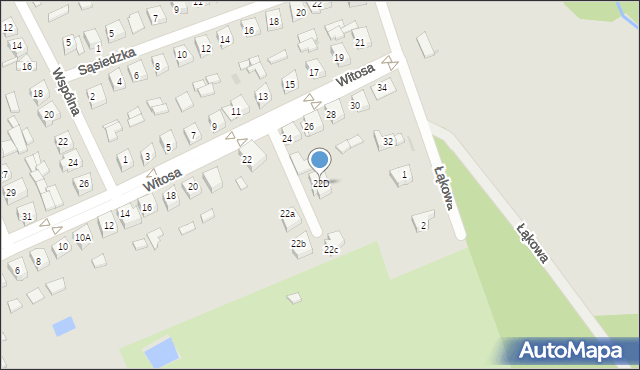 Sieradz, Witosa Wincentego, 22D, mapa Sieradz