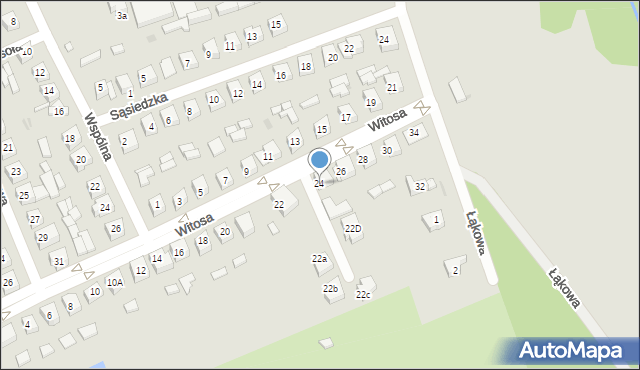 Sieradz, Witosa Wincentego, 24, mapa Sieradz