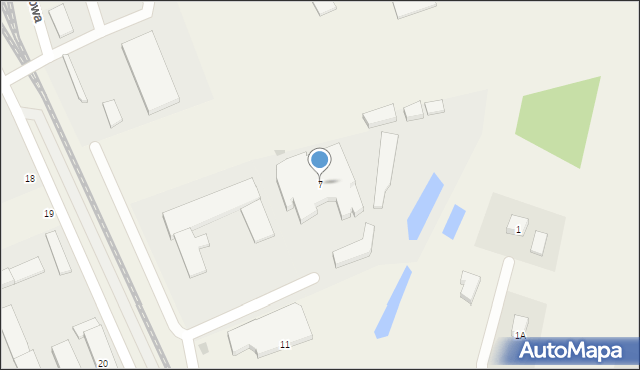 Sierakowice, Wiejska, 7, mapa Sierakowice