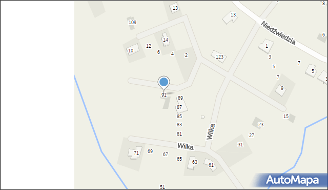 Sierosław, Wilka, 91, mapa Sierosław
