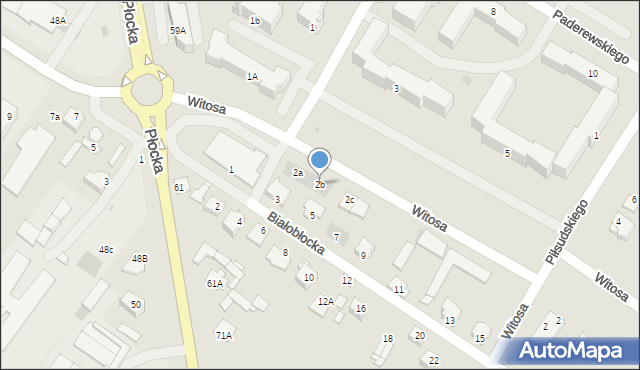 Sierpc, Witosa Wincentego, 2b, mapa Sierpc