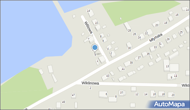 Siewierz, Willowa, 3, mapa Siewierz