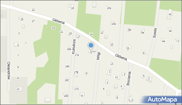 Sikory, Wilgi, 2, mapa Sikory