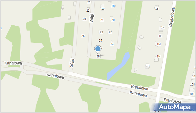 Sikory, Wilgi, 29, mapa Sikory