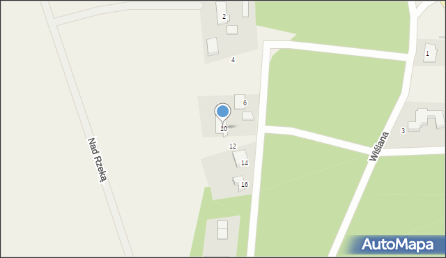 Silno, Wiślana, 10, mapa Silno