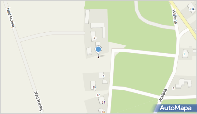 Silno, Wiślana, 4, mapa Silno