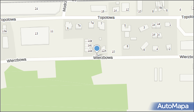 Skarbimierz-Osiedle, Wierzbowa, 12b, mapa Skarbimierz-Osiedle