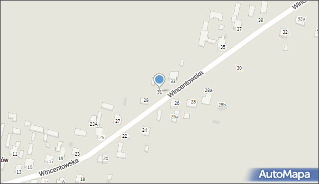 Skaryszew, Wincentowska, 31, mapa Skaryszew